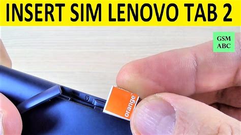 how to remove sim from lenovo tab|How to Insert SIM and SD in LENOVO Tab 4 .